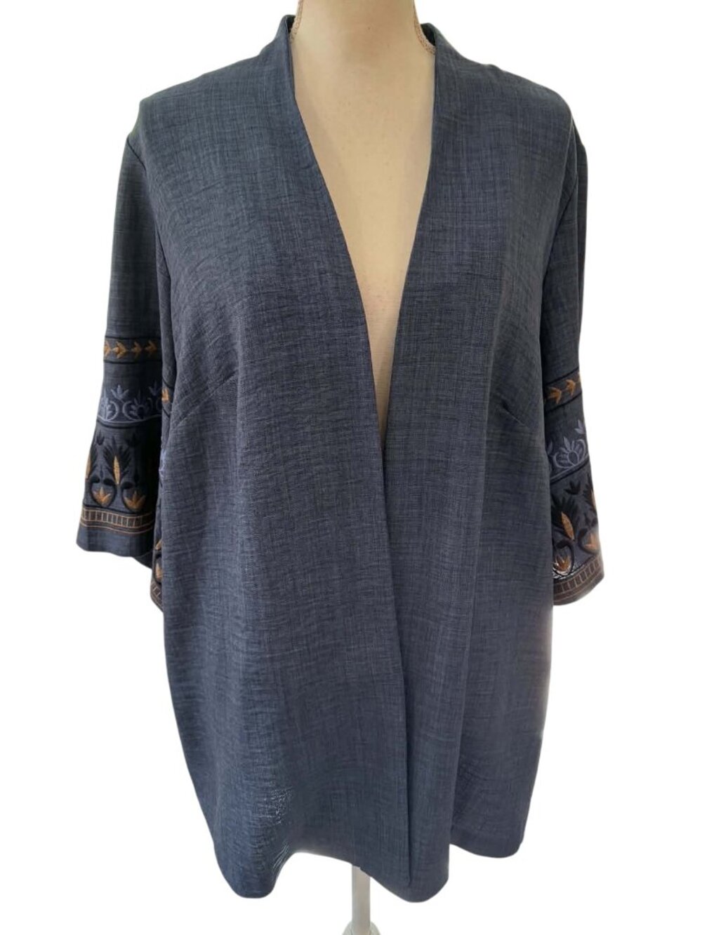 Olivia & Martin Open-Front Kimono Cardigan Size 1X